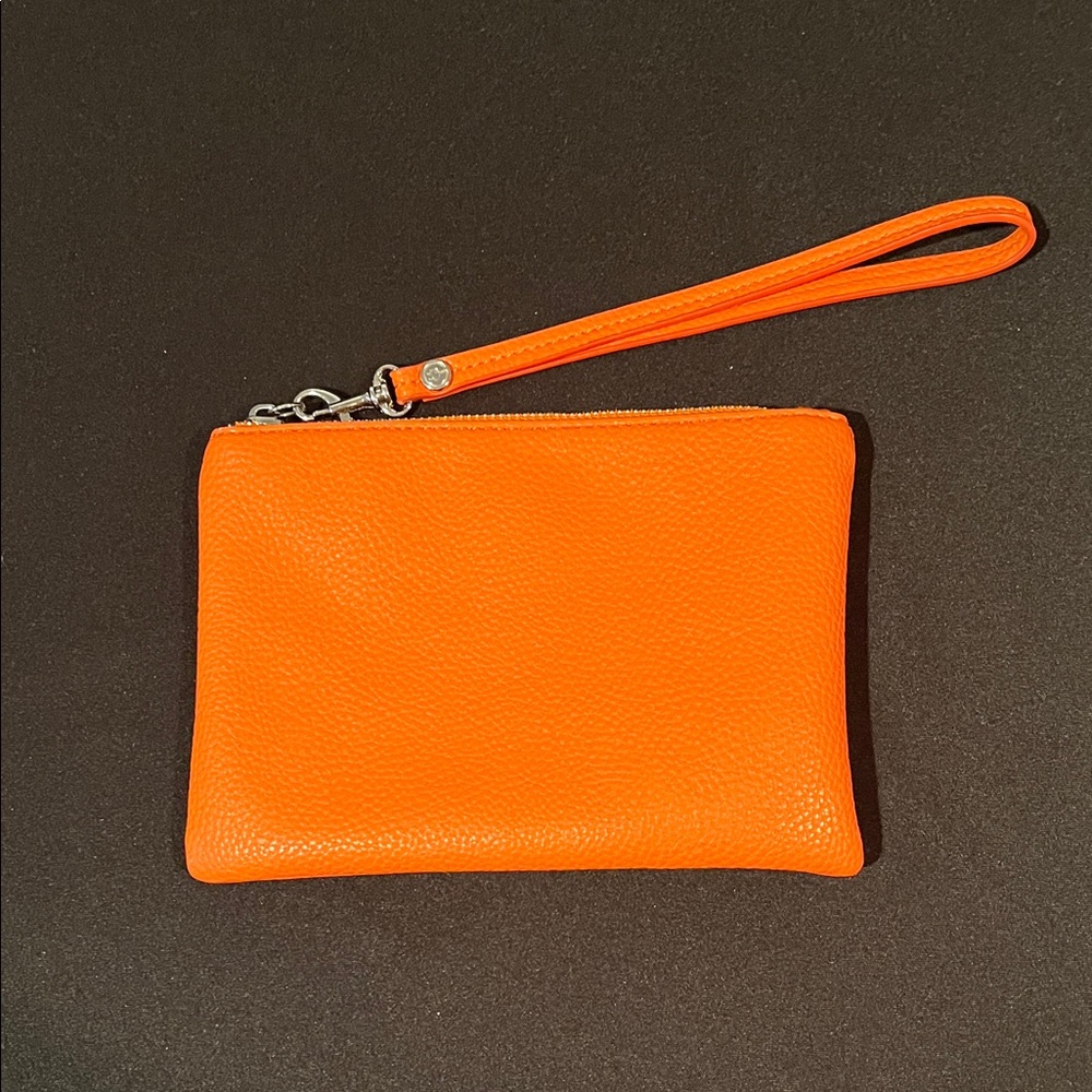 Solid Orange Plug & Tote Clutch